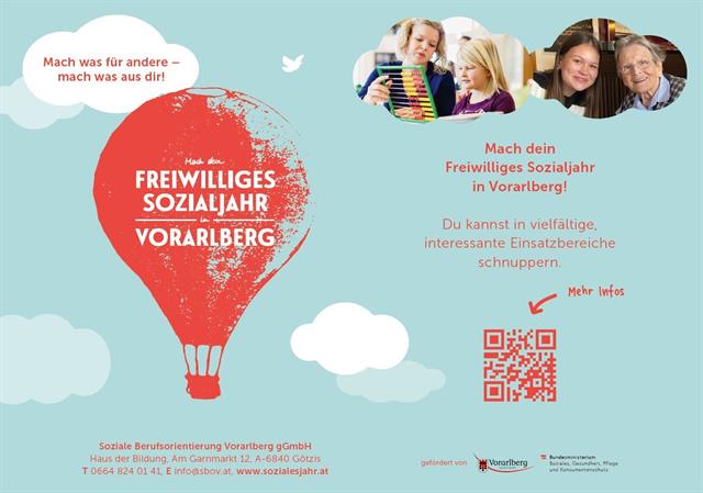 Mach dein freiwilliges Sozialjahr in Vorarlberg!